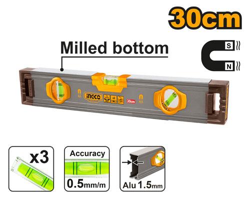 Niveau à bulle magnétique 30cm – INGCO