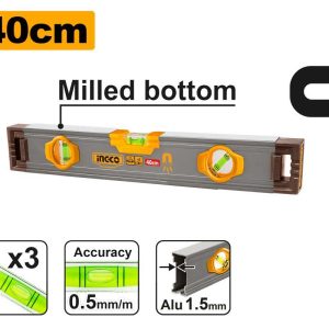 Niveau à bulle magnétique 40cm – INGCO - vue 1 - référence HSL38040M
