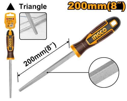 Lime d'acier triangulaire 200mm – INGCO HSTF088