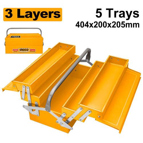 Boîte à outils Taille:400x200x195mm 3 étages – INGCO