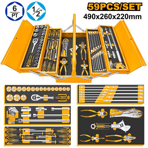 Boîte à outils 59 pcs – INGCO