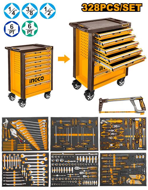 Coffret à outils de 328 pièces – INGCO