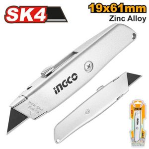 Couteau 61x19mm Zinc – INGCO - vue 1 - référence HUK615