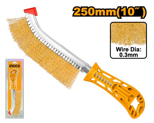 Brosse à fils métalliques avec manche – INGCO