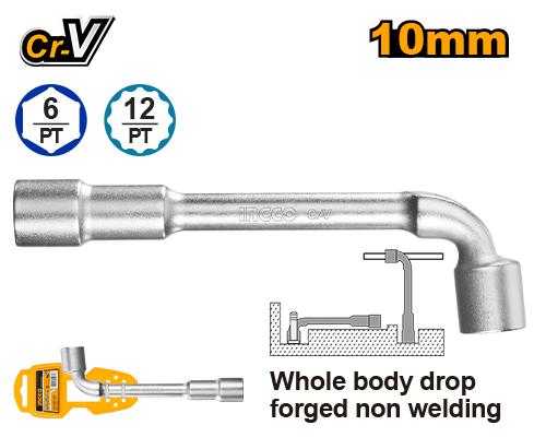 Clé à douille coudée en L 10mm – INGCO