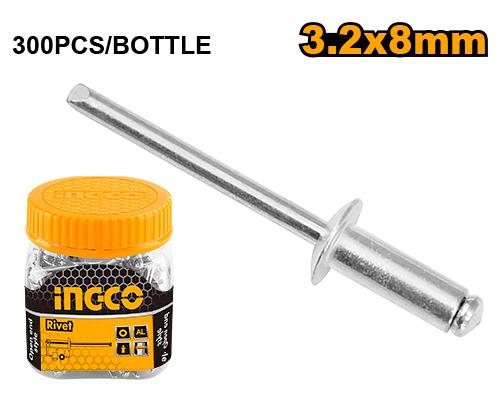 Rivet 3.2x8mm Boîte de 300 pièces – INGCO