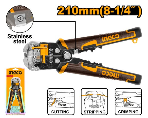 Pince à dénuder automatique 0.2~6mm² – INGCO