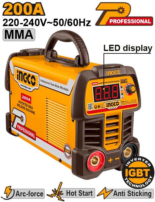 Poste à souder 200A MMA onduleur SI – INGCO
