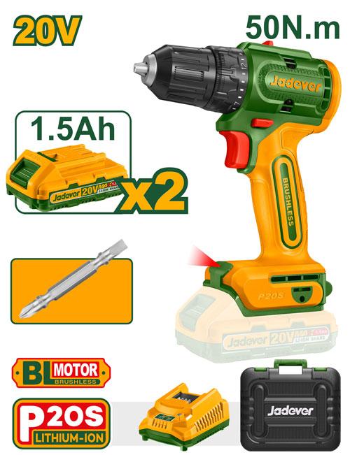 Perceuse sans fil sans balais 20V – Jadever