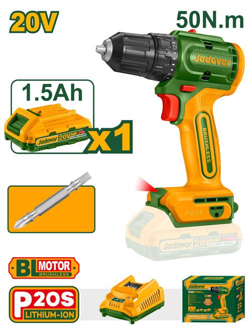 Perceuse sans fil brushless 20V – Jadever