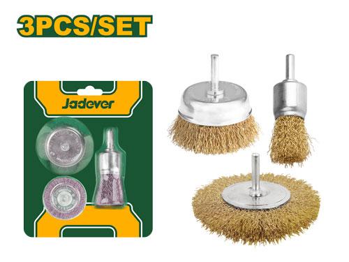 Ensemble de 3 brosses métalliques – Jadever