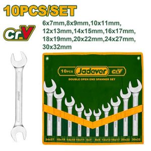 Jeu de 10 clés à double extrémité ouverte – Jadever - vue 1 - référence JDDS2M10