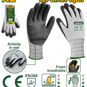 Gants enduits de nitrile givré – Jadever - vue 1 - référence JDGV2803