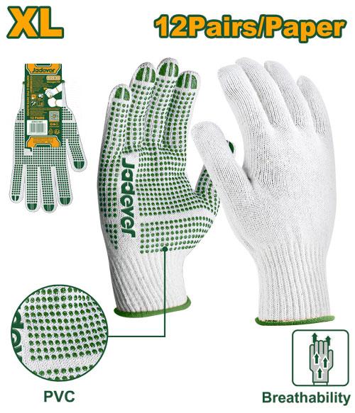 Gants tricotés et points PVC – Jadever
