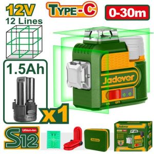 Niveau laser 3D sans fil – Jadever - vue 1 - référence JDLE8M12