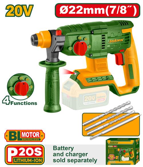 Marteau perforateur sans fil – Jadever – 20 V – JDLM15220