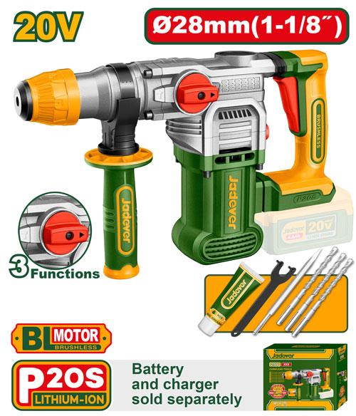 Marteau perforateur sans fil – Jadever – 20 V – JDLM1528