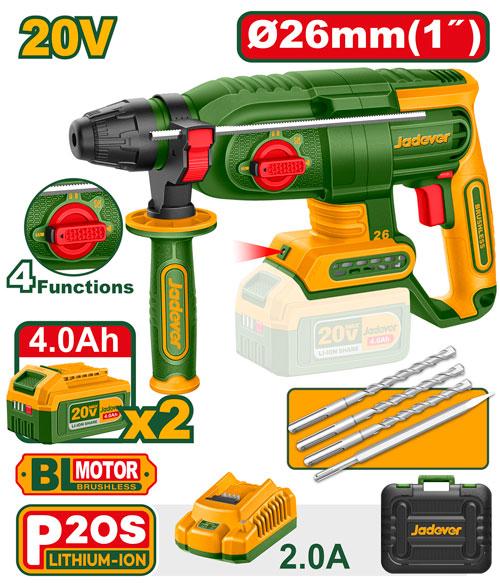 Marteau perforateur sans fil – Jadever – 20 V – JDLM1B262