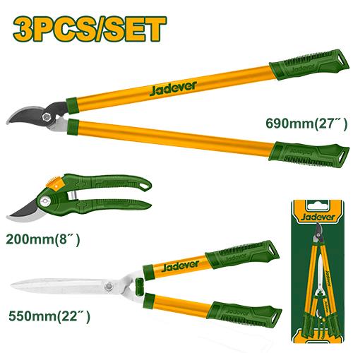 Ensemble de 3 cisailles de jardin – Jadever