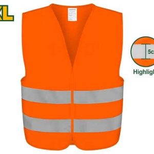 Gilet réfléchissant – Jadever – orange fluo – JDRV2801 - vue 1 - référence JDRV2801