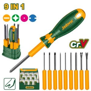 Jeu de 10 tournevis interchangeables – Jadever - vue 1 - référence JDSS1B10