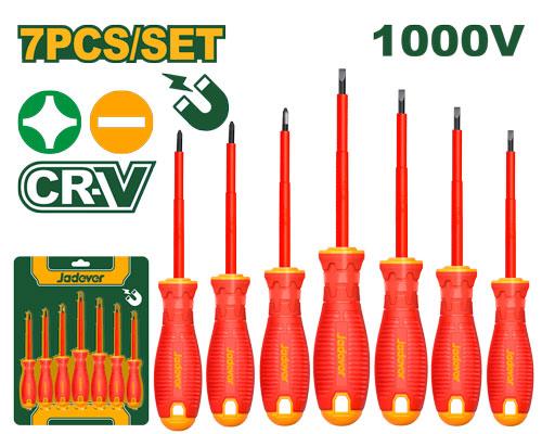 Jeu de tournevis isolés 7 pièces – Jadever