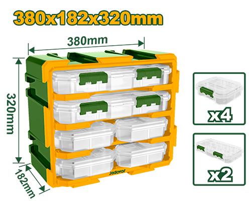 Tour de rangement modulaire 6 casiers – Jadever JDTB8346