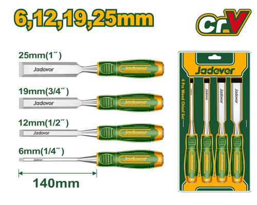 Ensemble de 4 ciseaux à bois – Jadever