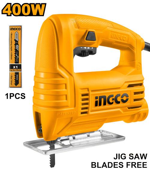 Scie sauteuse 55mm 400W SS + 1 lame – INGCO