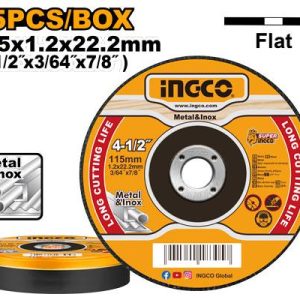 Set de 25 disques abrasifs 115*1,2*22,2 – INGCO - vue 1 - référence MCD1211525