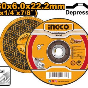 Disque à meuler 230*6*22.2 – INGCO - vue 1 - référence MGD602301
