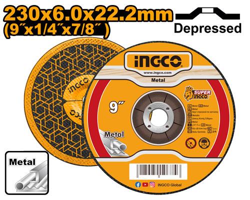 Disque à meuler 230*6*22.2 – INGCO