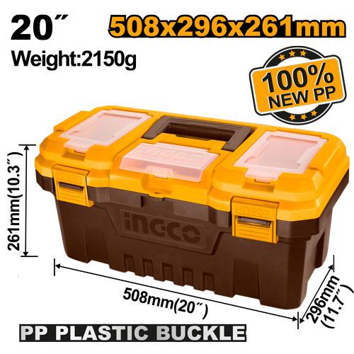 Boîte à outils en plastique pvc 20 – INGCO