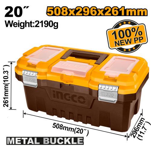 Boîte à outils pvc charnières métal 20 – INGCO