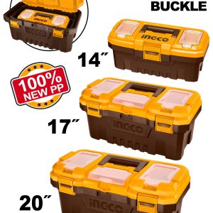 Jeu de 3 boîtes à outils en plastique 14 17 20 – INGCO - vue 1 - référence PBXK0301