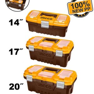 Jeu3boîtes à outils pvc charnières métal 141720 – INGCO - vue 1 - référence PBXK0302