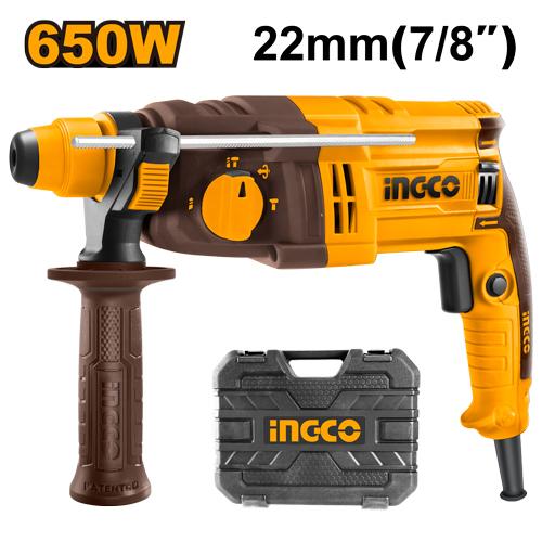 Marteau perforateur 22mm 650W – INGCO
