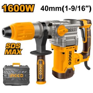 Marteau perforateur SDS Max 1600W 40mm + 2 forêts + – INGCO - vue 1 - référence RH1600388