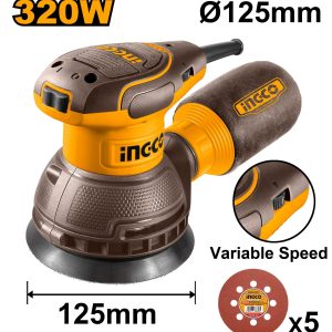 Ponceuse orbitale 125MM 320W – INGCO - vue 1 - référence RS3216