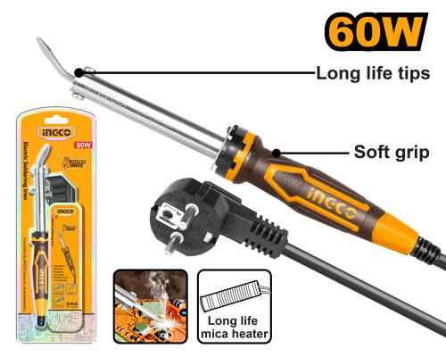Fer à souder électrique à tête courbée 60W – INGCO