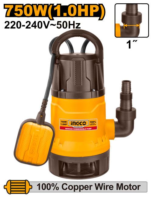 Pompe submersible 750W 1HP – INGCO