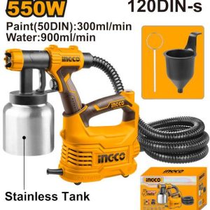 Pistolet à peinture 500W bac en aluminium – INGCO - vue 1 - référence SPG5008-2