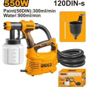 Pistolet à peinture 550W bac en plastique – INGCO - vue 1 - référence SPG5008
