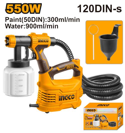 Pistolet à peinture 550W bac en plastique – INGCO