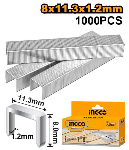 Boite agrafe 1000PCS 8MM*1.2MM – INGCO