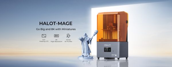 Creality Halot Mage 8K – Imprimante 3D Résine LCD 8K Professionnelle