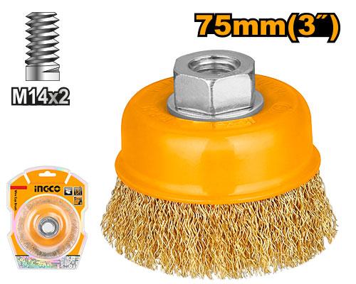 Brosse métallique 75mm – INGCO WB10751