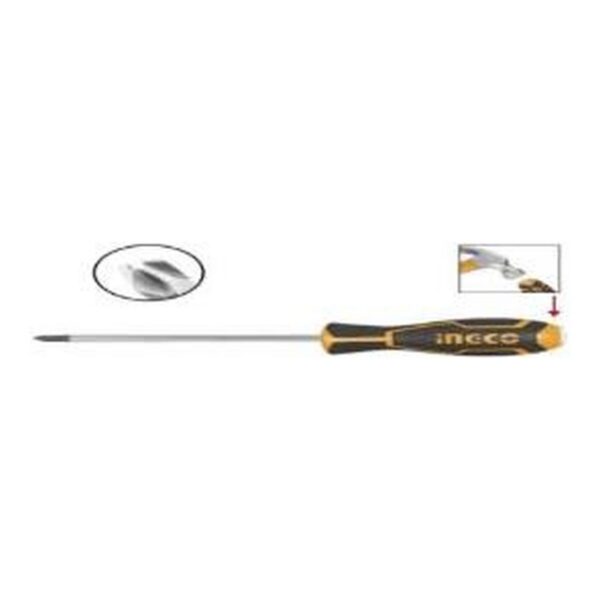 Tournevis à zone de frappe vis Phillips 8*200mm – INGCO