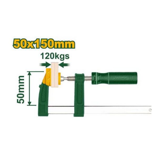 Serre-joint en F 50 × 150 mm – Jadever JDCP2151
