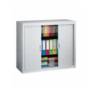 Armoire Basse Métallique Avec 2 Portes Rideau - MOB-ARMO-003